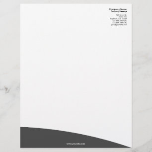 Papel con membrete gris oscuro de la colina del