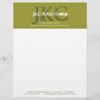 Papel con membrete inicial del logotipo del