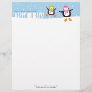 Papel con membrete lindo de la novedad del