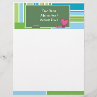 Papel con membrete lindo del personalizado de la