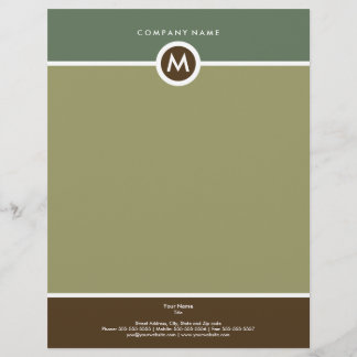 Papel con membrete moderno del negocio del