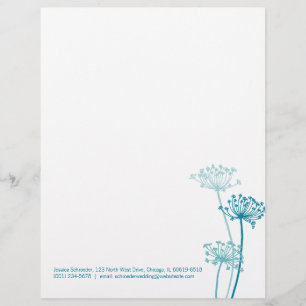 Papel con membrete moderno gráfico del perejil de