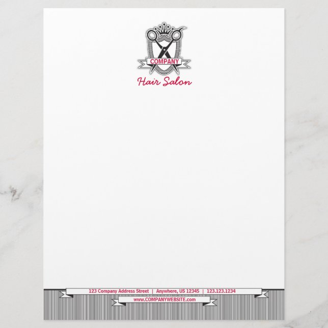 Papel con membrete moderno profesional del negocio (Anverso)