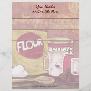 Papel con membrete pasado de moda del cocinero