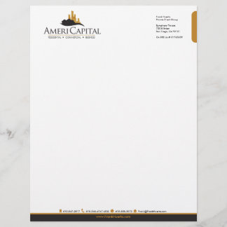 Papel con membrete personalizado de bienes raíces 
