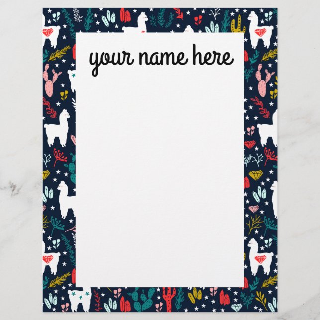 Papel con membrete personalizado de los efectos de (Anverso)