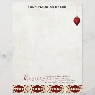 papel con membrete personalizado del navidad