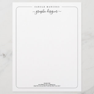 Papel con membrete personalizado el   inmóvil