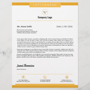 Papel con membrete profesional del negocio