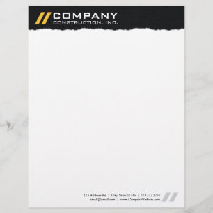 Papel con membrete profesional temático del