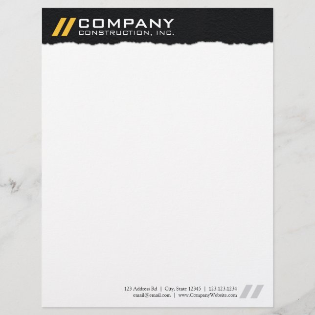 Papel con membrete profesional temático del (Anverso)