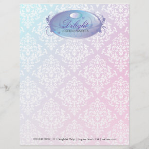 papel con membrete púrpura del placer 311-Dreamy