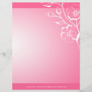 papel con membrete rosado 311-Lush
