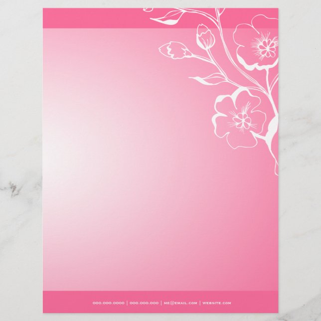 papel con membrete rosado 311-Lush (Anverso)