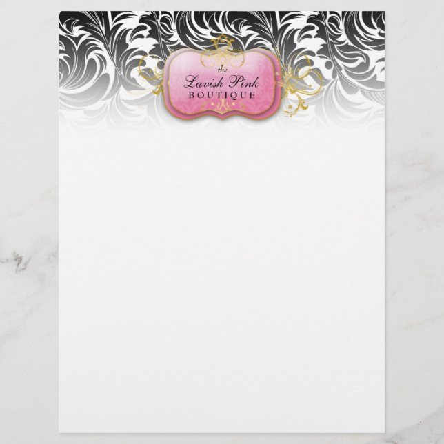 papel con membrete rosado de la placa 311-Lavish (Anverso)