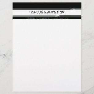 PAPEL CON MEMBRETE SIMPLE DEL NEGOCIO:: zing de