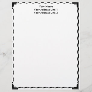Papel con membrete simple del personalizado de la