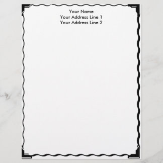 Papel con membrete simple del personalizado de la
