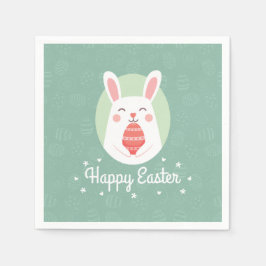 Papel Conejo lindo con huevo de Pascua | Servilleta de p