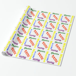 Papel conocido personalizado del papel de regalo