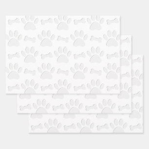 Papel Cortando Papas De Perro Y Huesos