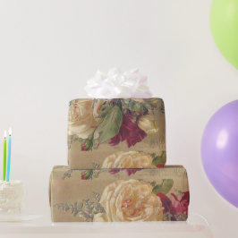Papel Craft / Regalo de Rosa Cremosa Victoriana Vi