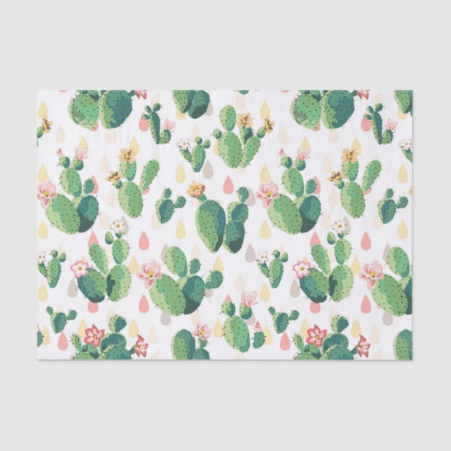 Papel cutáneo de cactus adorable (Anverso)