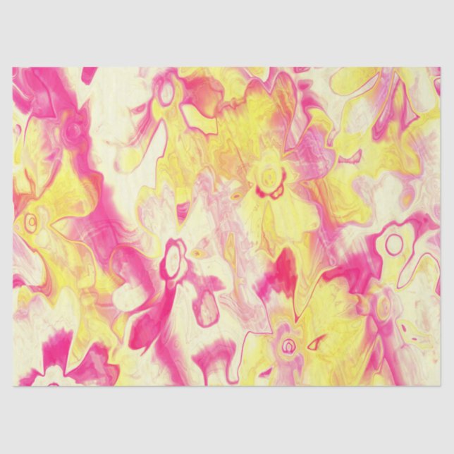 Papel de 12 tejidos-florals-pintados con grises (Anverso)