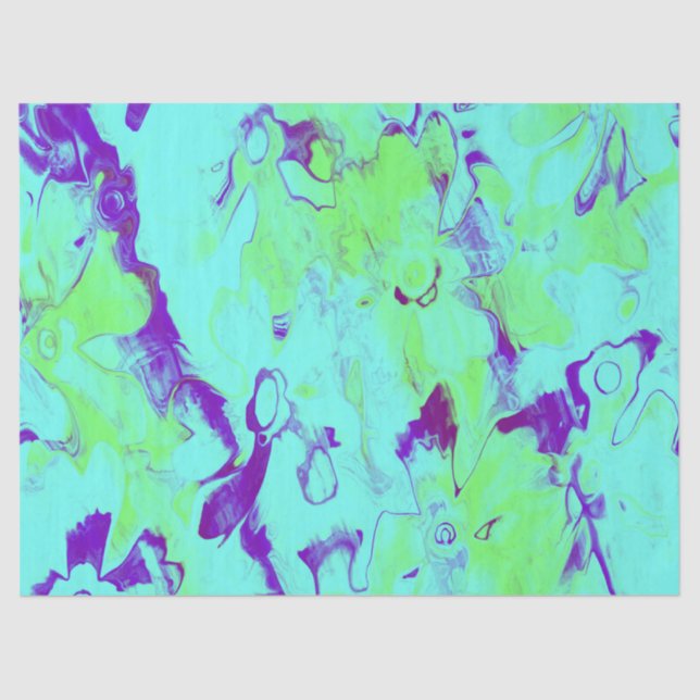 Papel de 14 tejidos-florals-pintados con grises (Anverso)