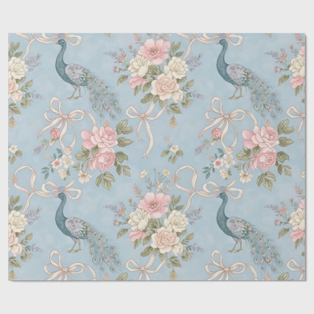 Papel De Acondicionamiento boda Con Florales Y Pic (Superficie plana)