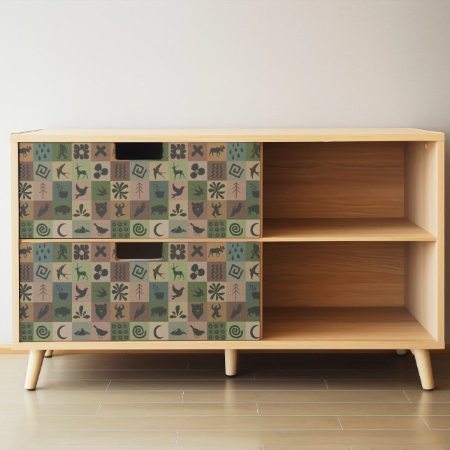 Papel De Acondicionamiento Con Patrón Para El Coll (This is a mockup, your design may appear larger/smaller depending the size of your decoupage piece.)