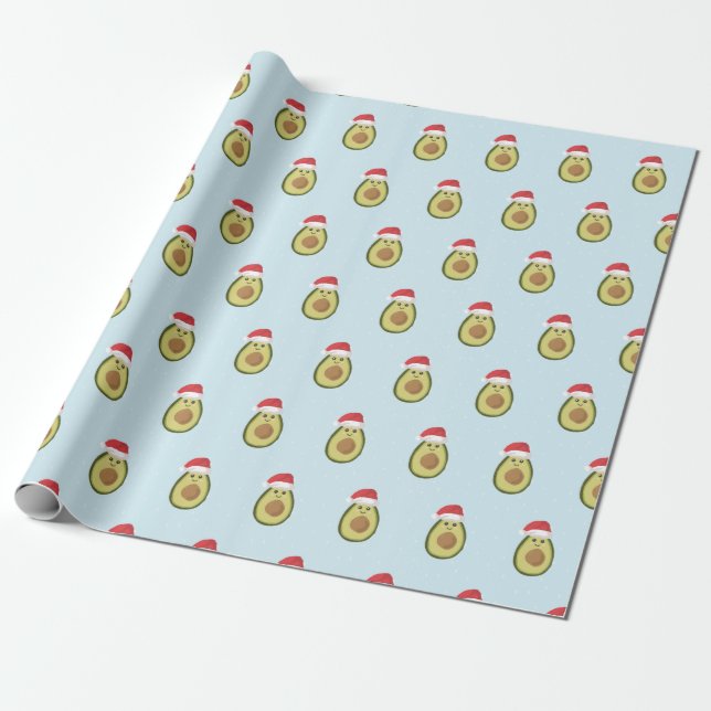 Papel de aguacate Santa Navidades (Desenrollado)