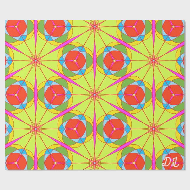 Papel de ajuste abstracto de patrón único (Superficie plana)