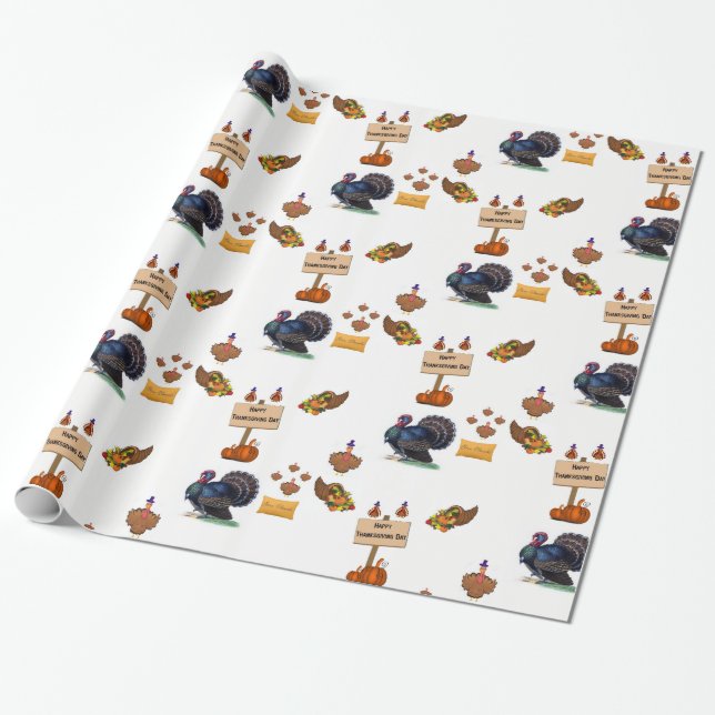 Papel de ajuste Acción de Gracias (Desenrollado)