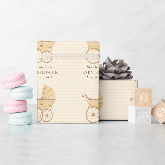 Papel de ajuste Baby Shower de color de agua (Baby Shower)