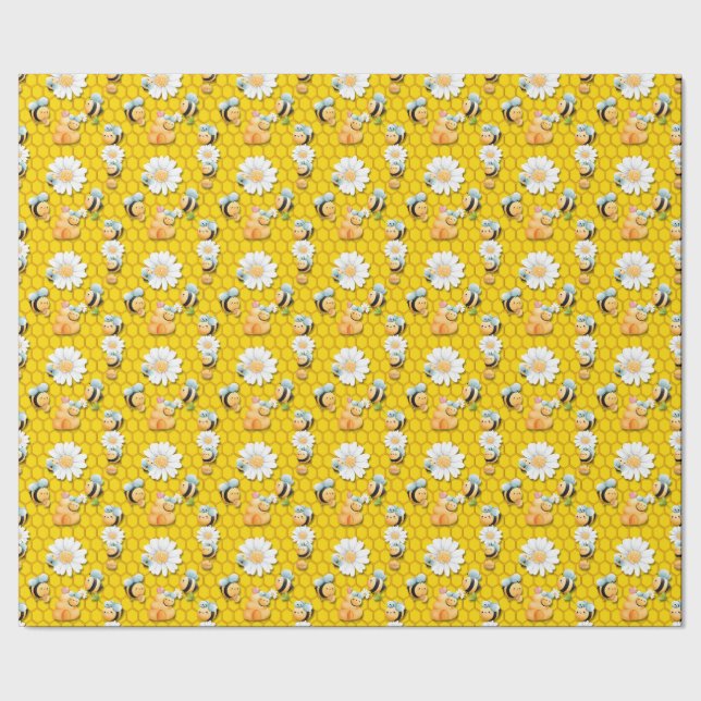 Papel de ajuste Bee Happy (Costura)