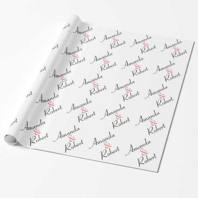 Papel de ajuste Boda personalizado (Desenrollado)