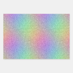 Papel de ajuste con efecto Purpurina arcoiris