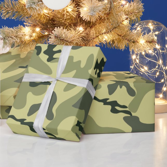 Papel de ajuste de andana de patrón de camo (Vacaciones)