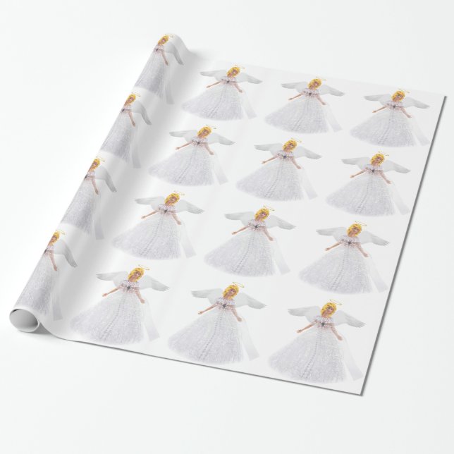 Papel de ajuste de ángel blanco (Desenrollado)