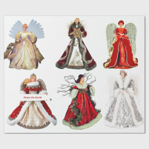 Papel de ajuste de ángeles navidades