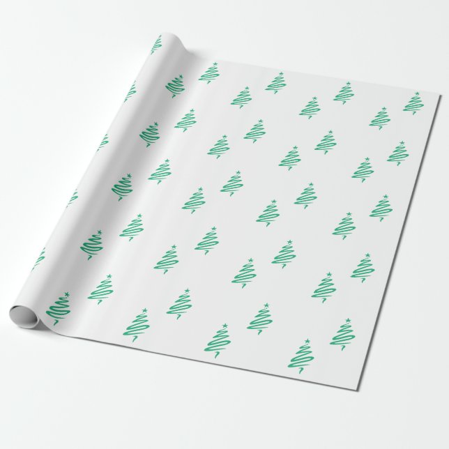 Papel de ajuste de árbol de Navidad (Desenrollado)