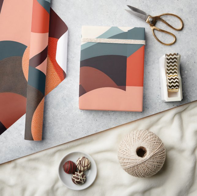 Papel de ajuste de arte abstracto moderno (Artesanía)