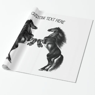 Papel de ajuste de caballos - Personalizado de tex