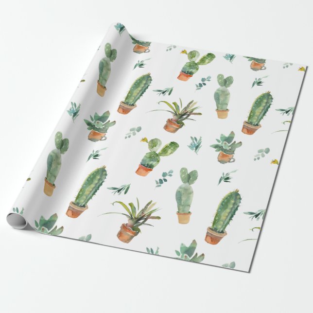 Papel de ajuste de cactus (Desenrollado)