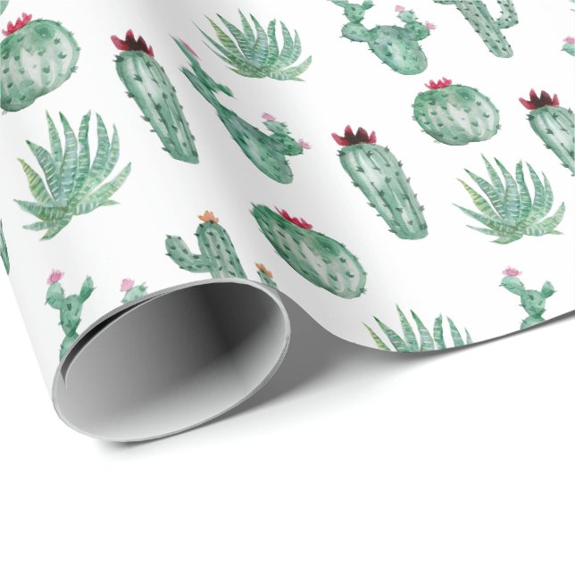 Papel de ajuste de cactus (Esquina del rollo)