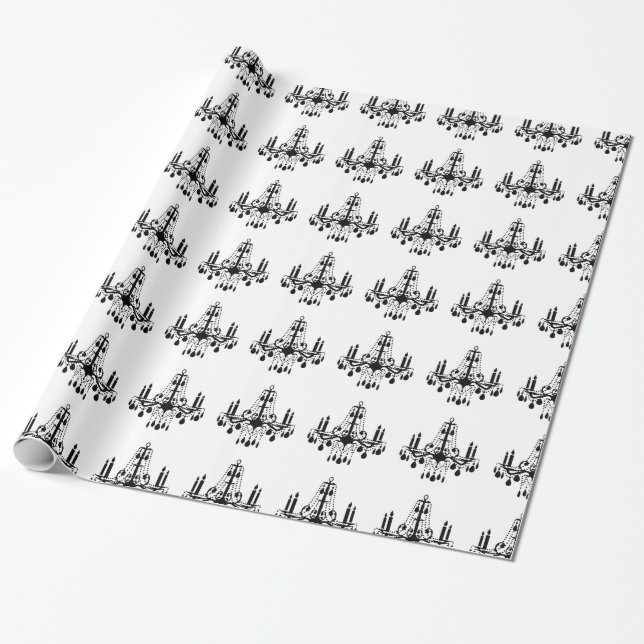 Papel de ajuste de candelabro de cristal (Desenrollado)