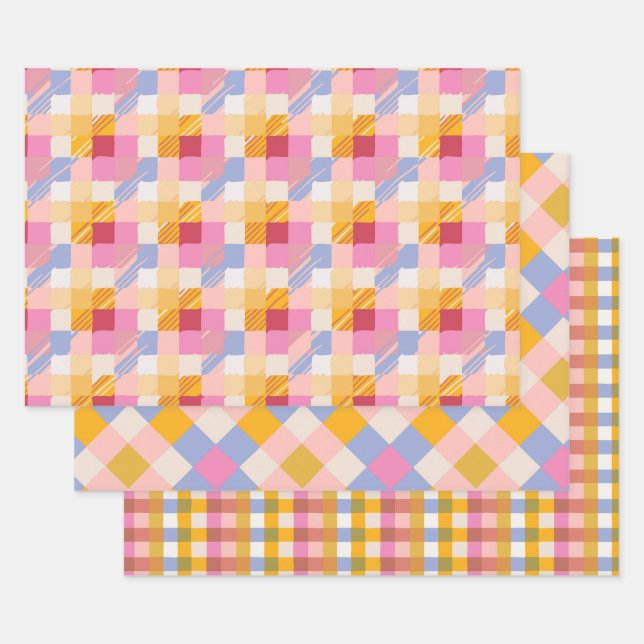 Papel de ajuste de cheques retro (Set)