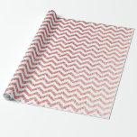 Papel de ajuste de Chevron Boda Purpurina de oro R<br><div class="desc">Papel de ajuste de Chevron Boda Purpurina de oro Rosa</div>