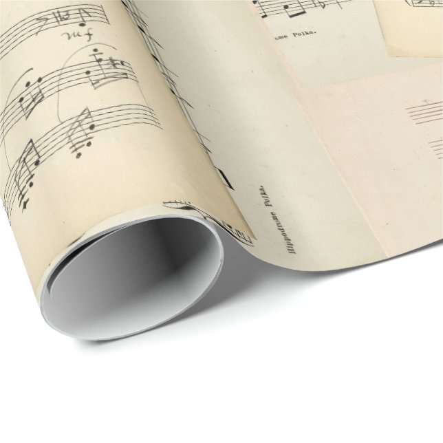 Papel de ajuste de colchón de composición musical  (Esquina del rollo)
